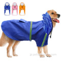 屋外の防水ペット犬レインコートフード付き犬レインコート